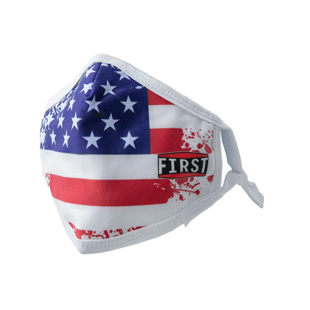 3-Ply USA Flag Reusable Non-Medical Breathable & adjustable Ear Loops Face Masks (5-Pcs Pack)