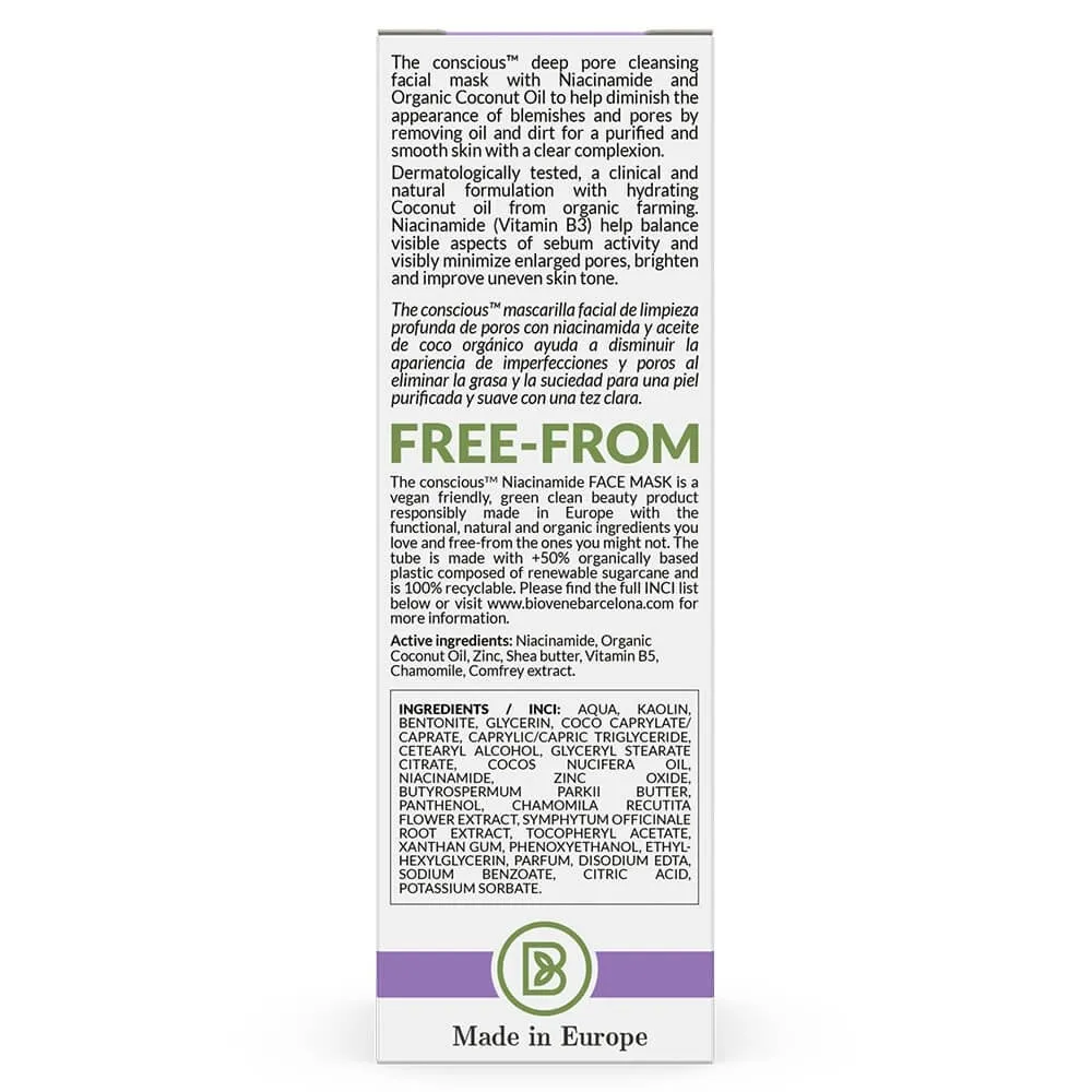 Biovene The Conscious No. 6 Niacinamide Blemish-Rescue Deep Cleansing Face Mask 50ml