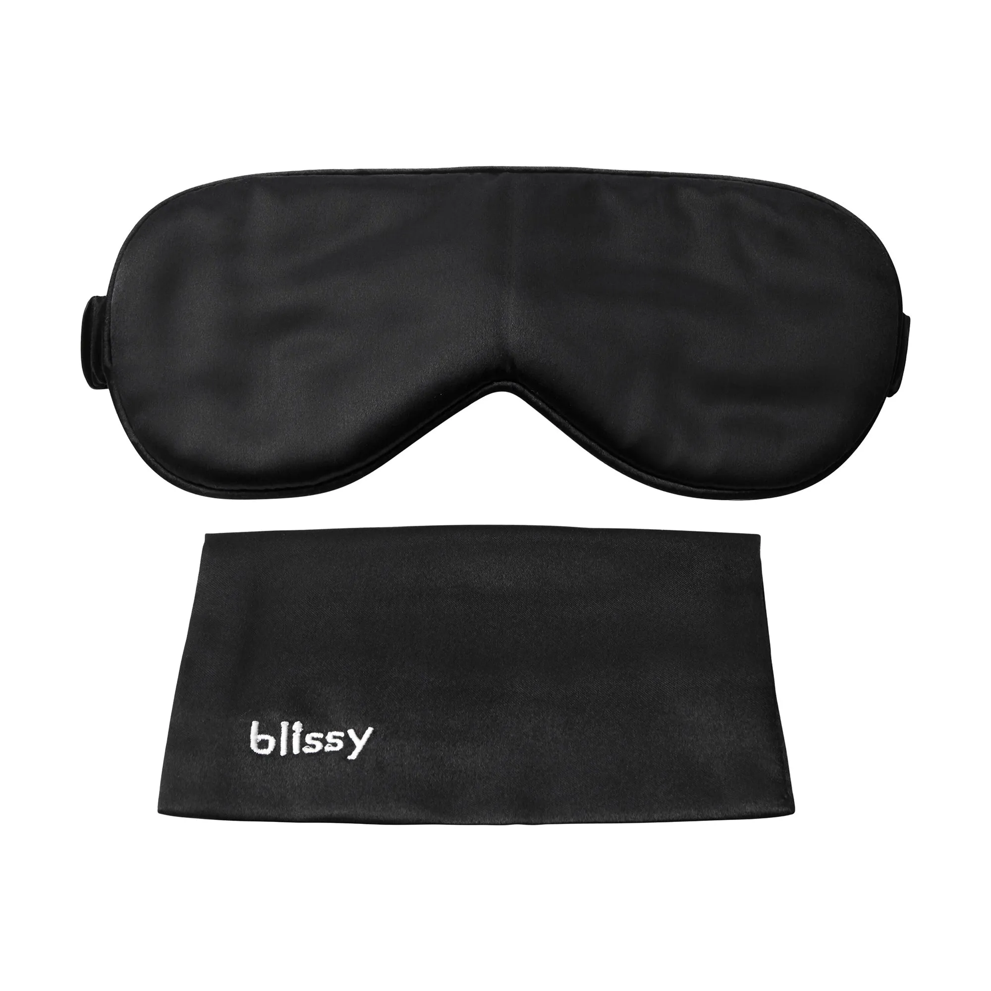 Blissy Silk Sleep Mask Black - One Size