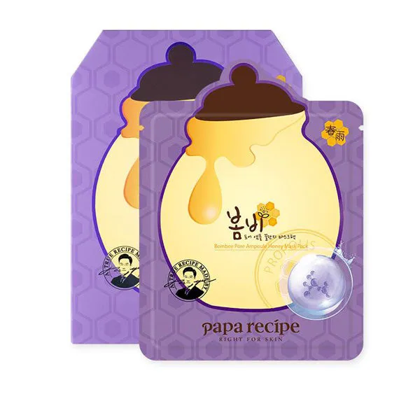 Bombee Pore Ampoule Honey Mask Pack - 1 Box of 10 Sheets