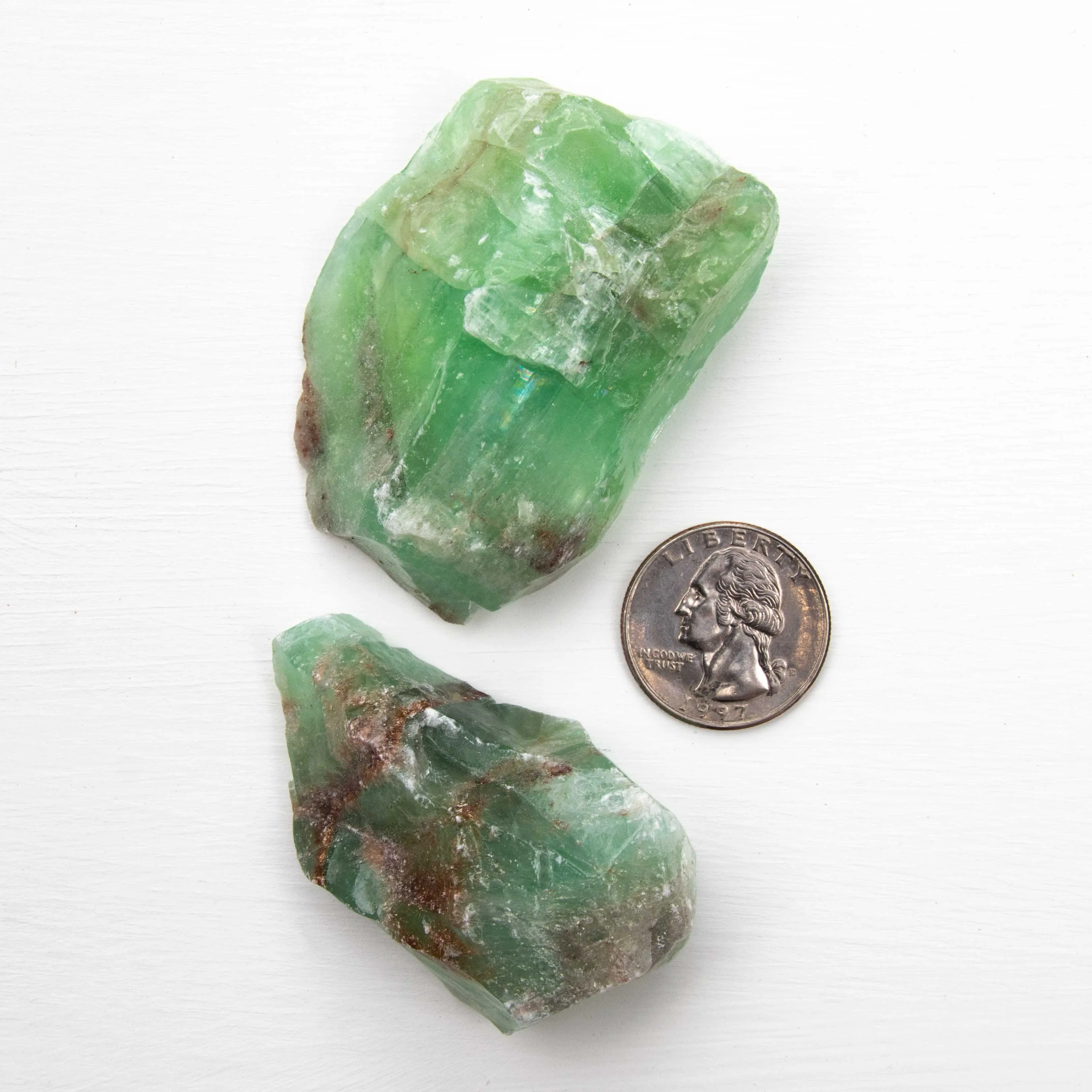 Calcite - Green, Chunks