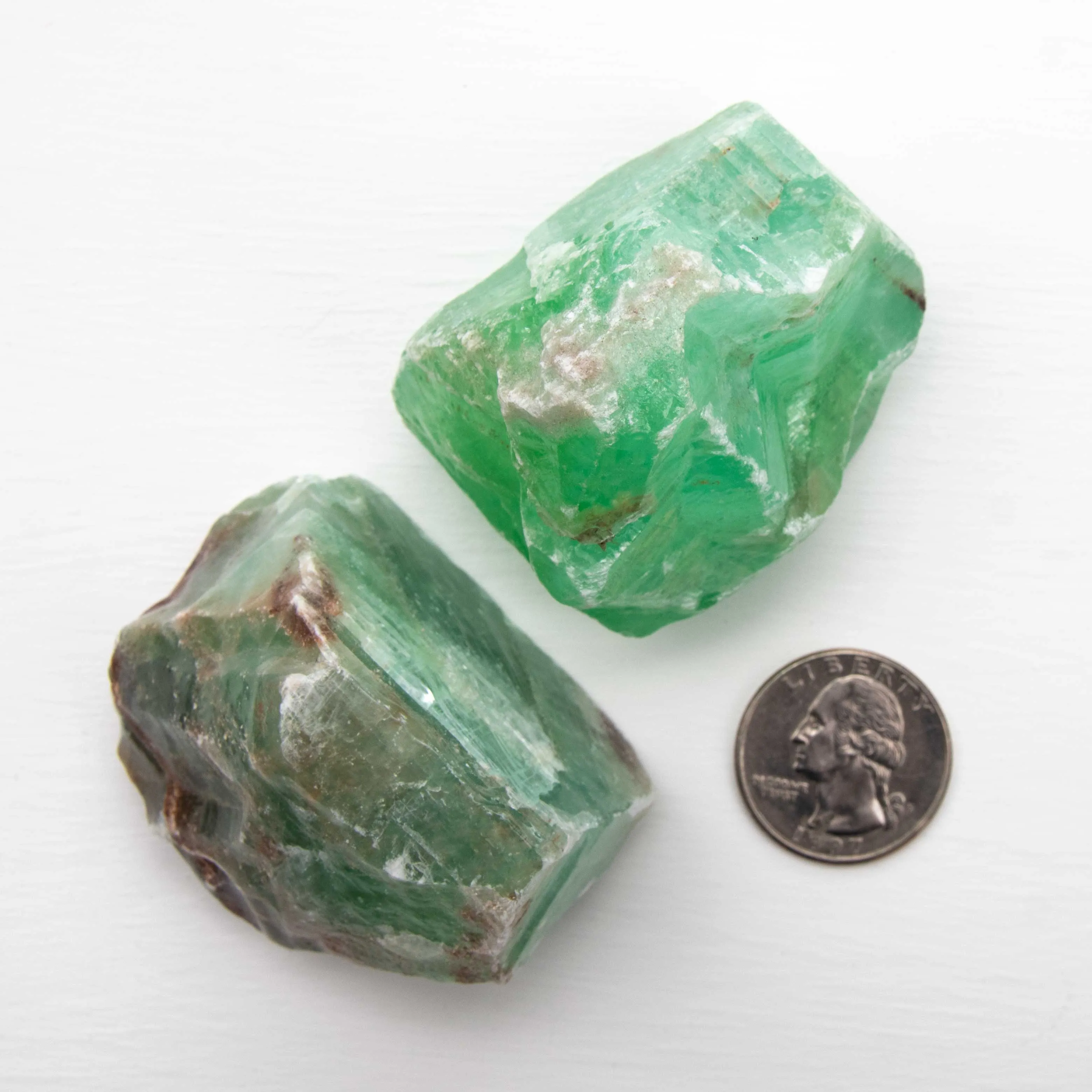 Calcite - Green, Chunks