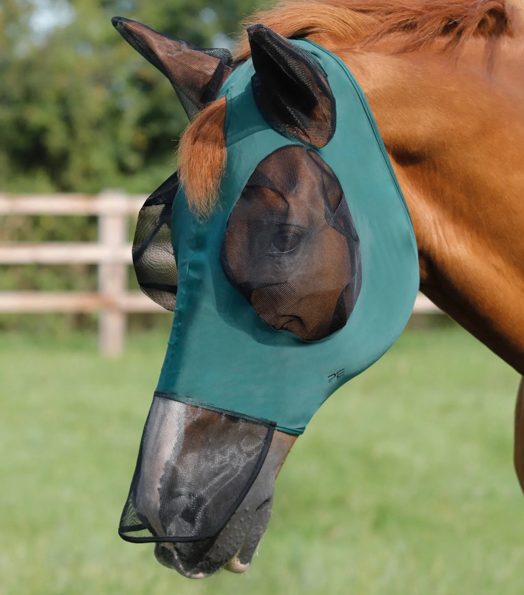 Comfort Tech Lycra Fly Mask Xtra Green