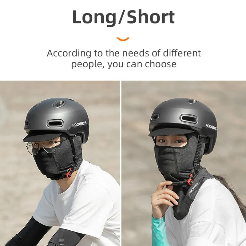 Cycling Mask Summer UV Protection Balaclava Glasses Face Breathable Hole Men Women Quick-Drying Bicycle Ice silk Mask