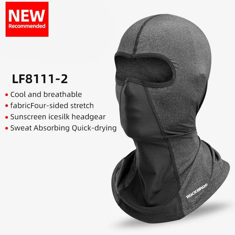 Cycling Mask Summer UV Protection Balaclava Glasses Face Breathable Hole Men Women Quick-Drying Bicycle Ice silk Mask