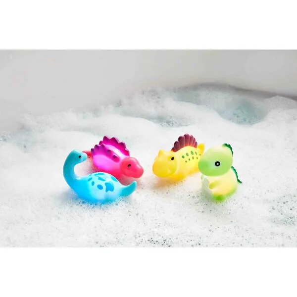 Dino Light-Up Bath Toy Set