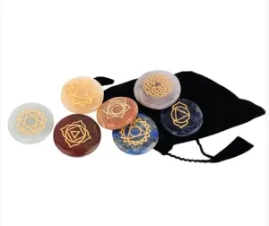 ENGRAVED STONE CHAKRA SET