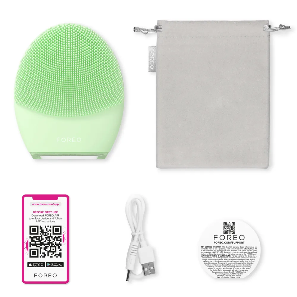 FOREO LUNA 4 Facial Cleansing & Firming Massage Device for Combination Skin