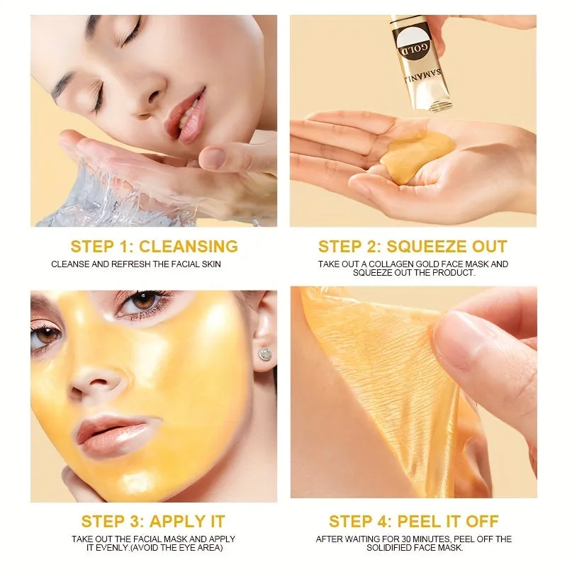 Golden Snake Venom Peptide Mask Deep Cleanse Moisturize Firm Skin