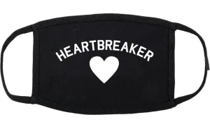 Heartbreaker Valentines Day Cotton Face Mask Black