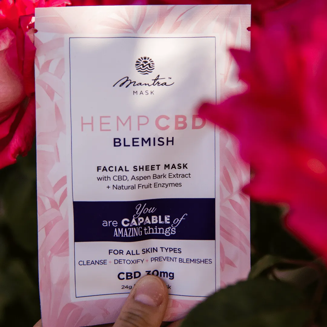 Hemp CBD Blemish Sheet Mask | Mantra Mask