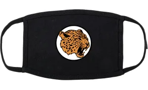 Jaguar Print Cotton Face Mask Black