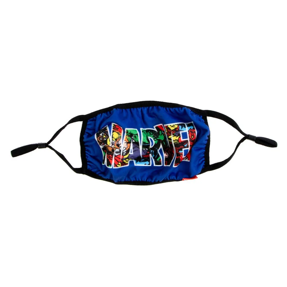 Marvel Logo Face Mask - Marvel Adult Adjustable Face Mask