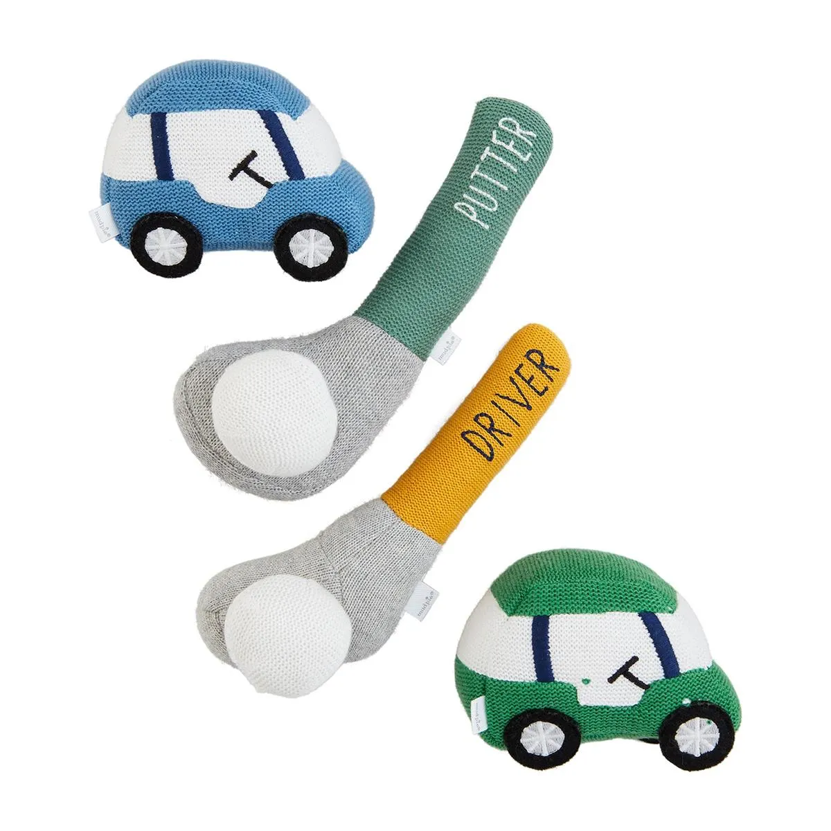 Mud Pie Golf Knit Rattle