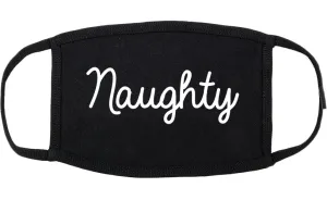 Naughty Script Bad Cotton Face Mask Black