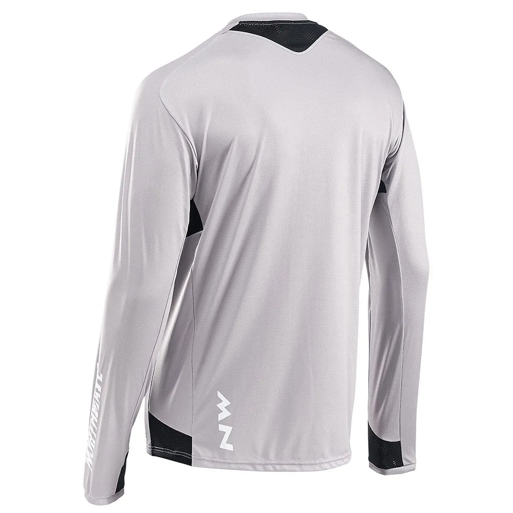 Northwave MTB Edge Jersey Long Sleeve - Dark Gray/Orange