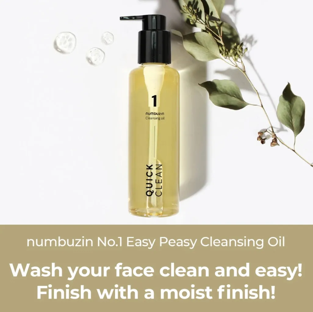 NUMBUZIN No.1 Easy Peasy Cleansing Oil 200ml Pore Sebum Deep Facial Cleanser Moisture Beauty Cosmetics Blackheads