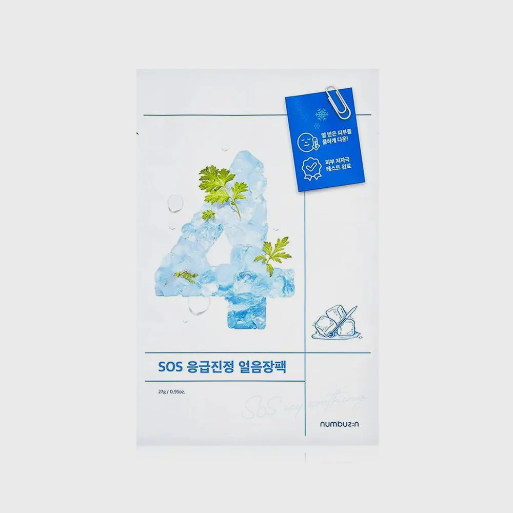 numbuzin No.4 SOS Icy Soothing Sheet Mask