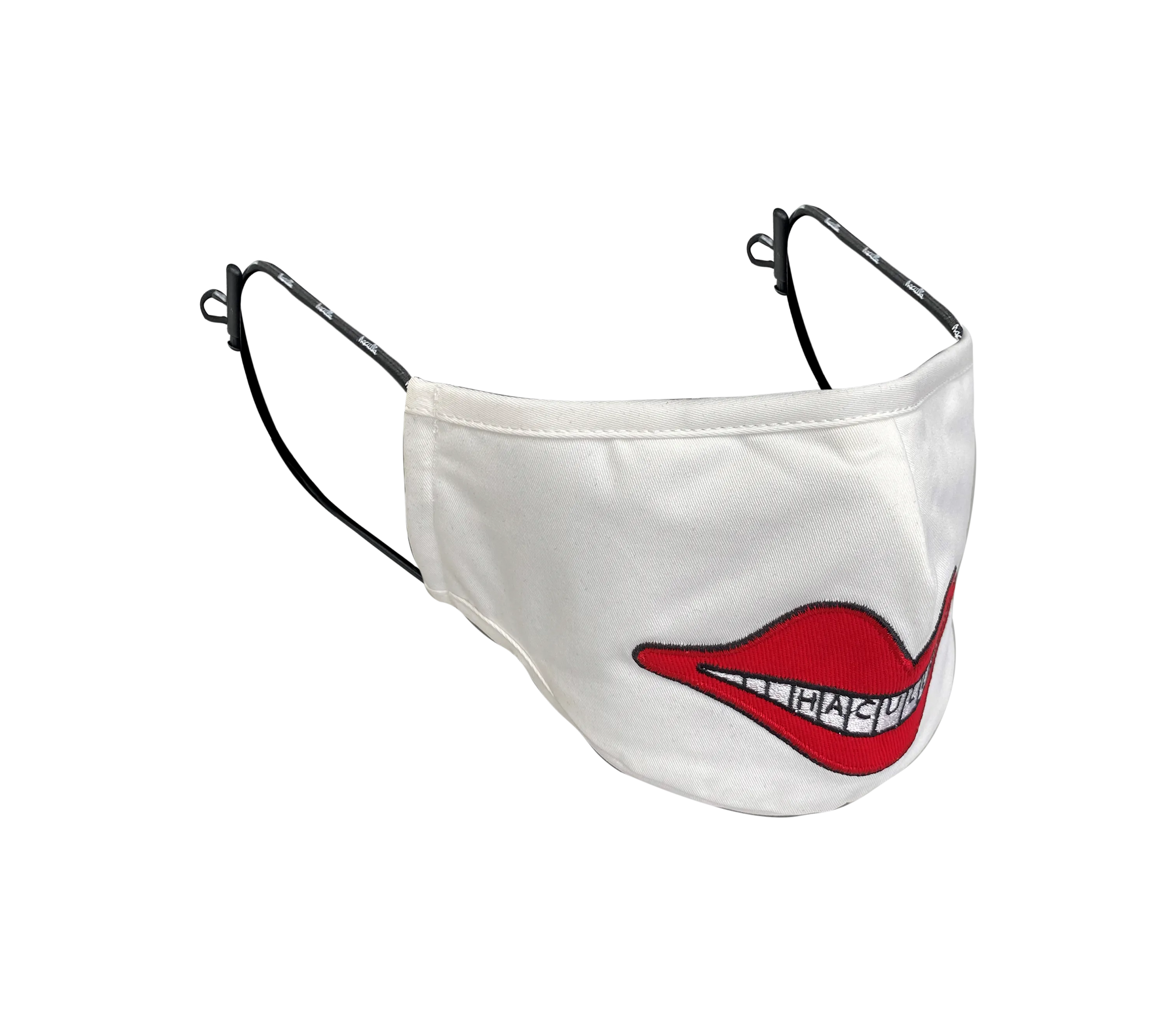 RED LIPS MASK WHITE