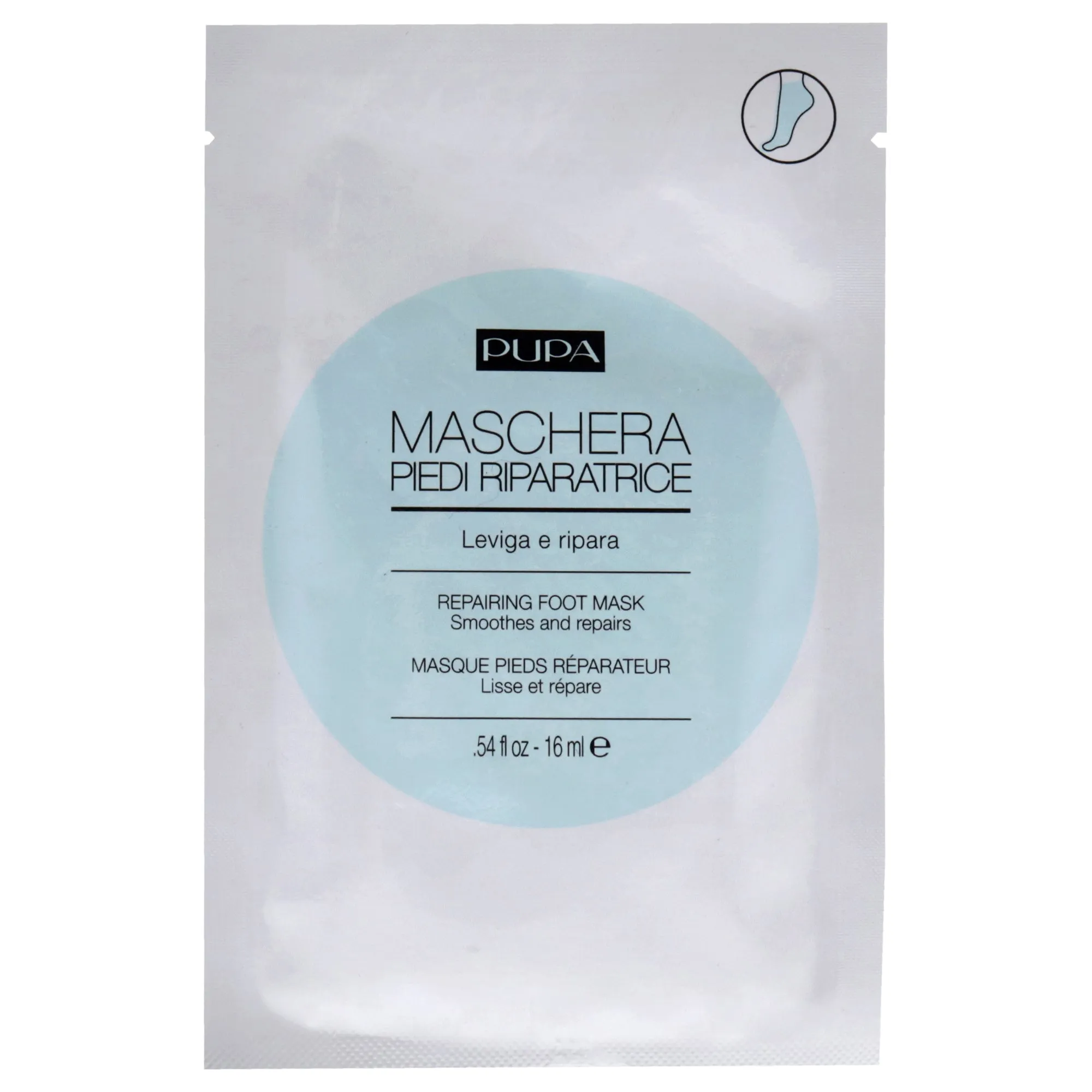 Repairing Foot Mask by Pupa Milano for Unisex - 0.54 oz Mask