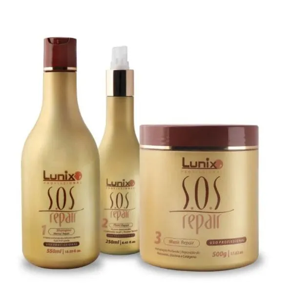 SOS Repair Hair Detox 10 in 1 Vitamins Moisturizing Treatment Kit 3 Prod. - Lunix