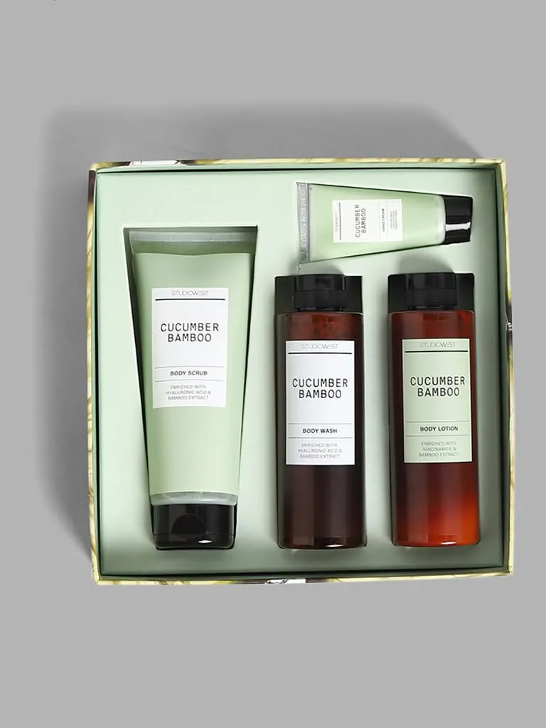 Studiowest Cucumber Bamboo Bath & Body Set