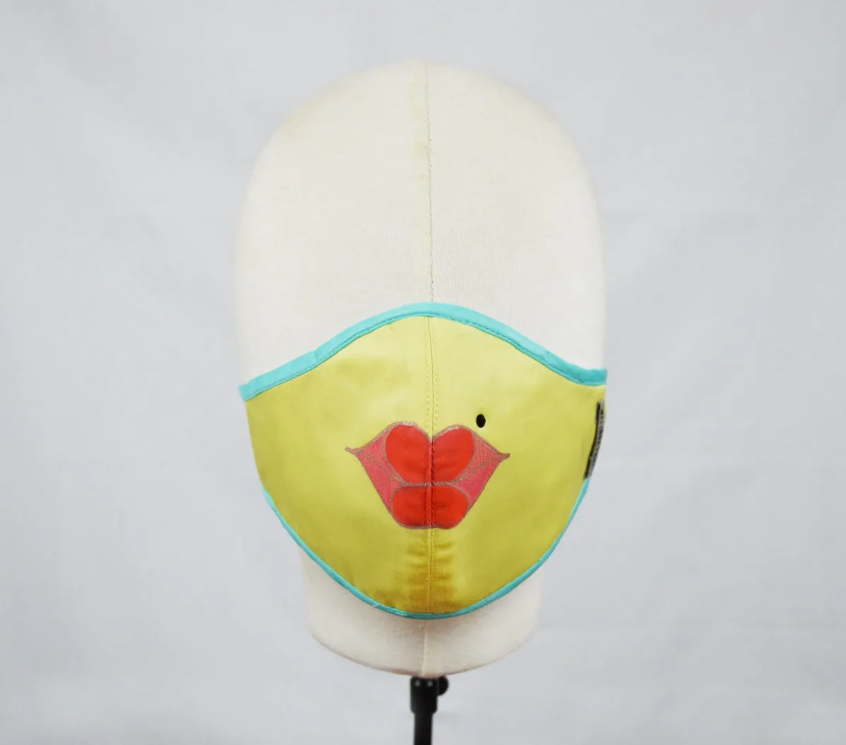 Yong - 5 Layer Mask (Limited Edition/Hand Painted Cotton Mask) - Yellow - F